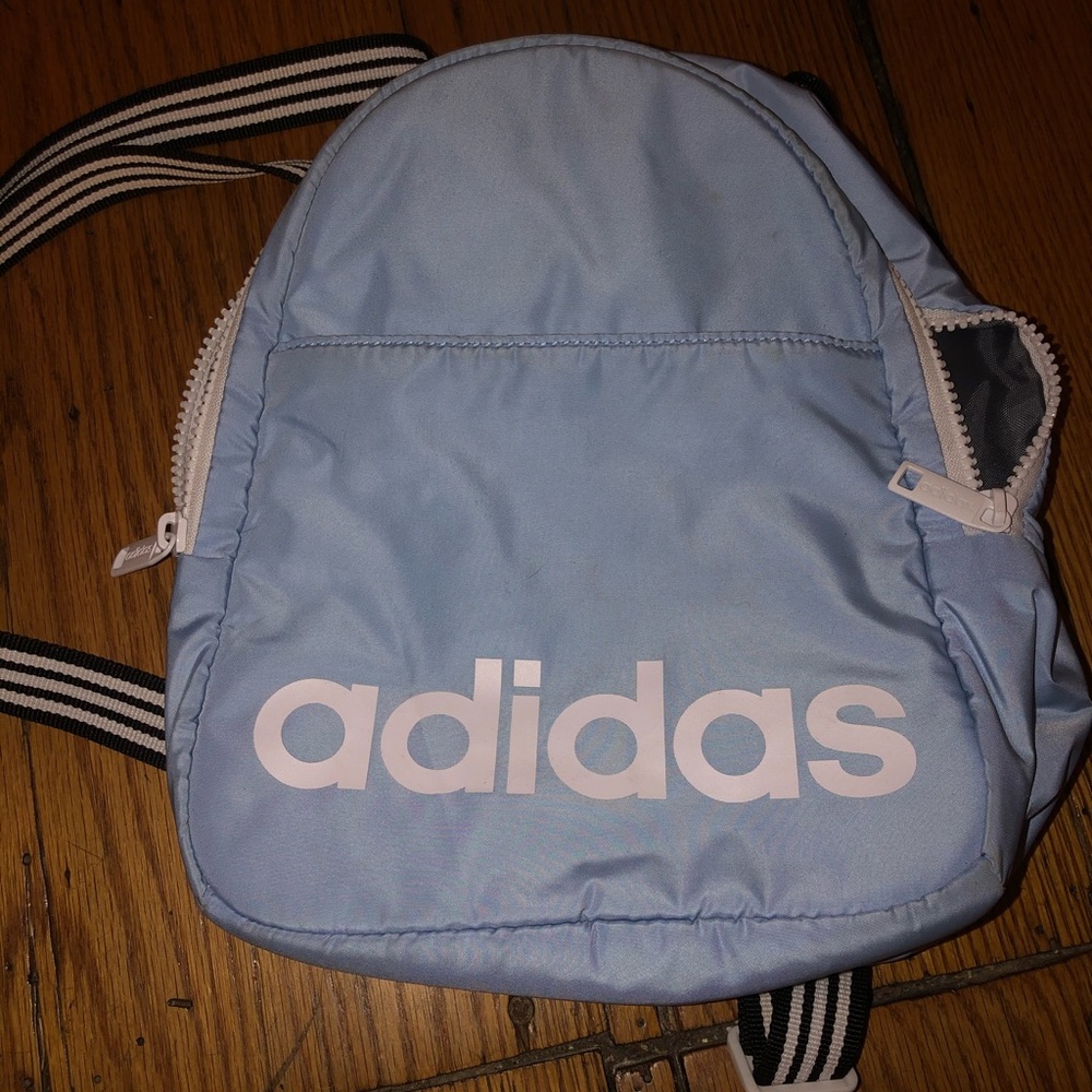 light blue mini adidas mini backpack
